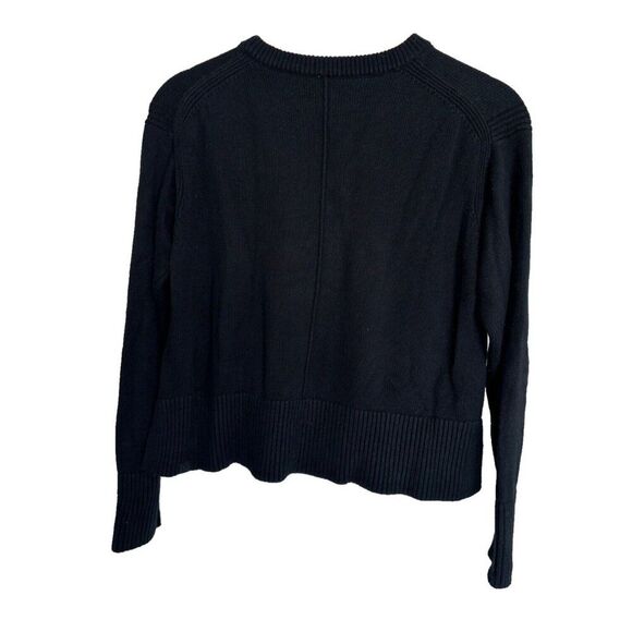 Lululemon Women's Cashmere Blend Ribbed Crewneck Black Sweater - Picture 2 of 6